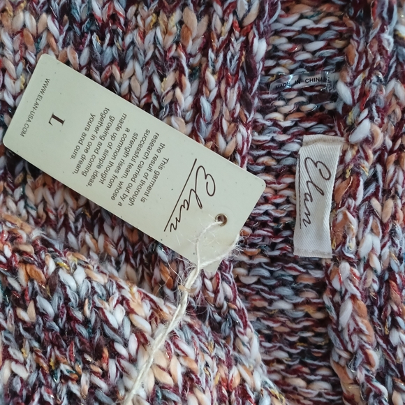 NEW!Elan L pullover boat neck knit sweater - Picture 9 of 10